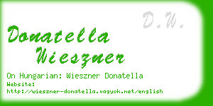 donatella wieszner business card
